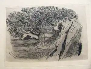 Felicien Rops - " LETTRINE de JAMES TOBYN " 1875 kopen? Bied vanaf 300!