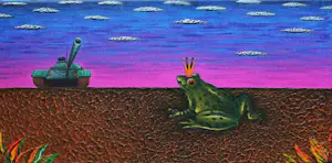 Dadara - Acryl op doek: Frog kopen? Bied vanaf 1299!