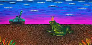 Dadara - Acryl op doek: Frog kopen? Bied vanaf 1299!