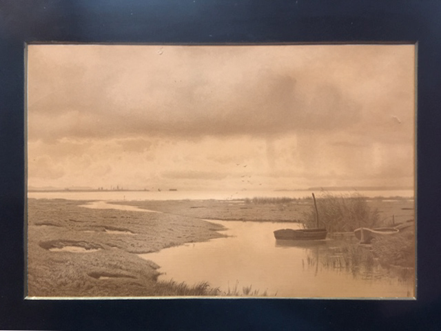 Niet of onleesbaar gesigneerd - Polderlandschap - lithografie kopen? Bied vanaf 1!