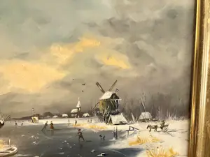 Henk Poeder - Hollandsch Winterlandschap met koek en zoopie kopen? Bied vanaf 115!