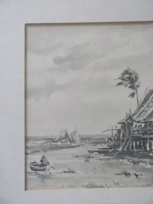 David Bronkhorst - Zuidoost-Aziatisch landschap. kopen? Bied vanaf 50!