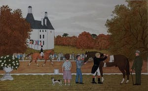 Niet of onleesbaar gesigneerd - Kleurenlitho SADDLE UP Handgesigneerd. kopen? Bied vanaf 1!
