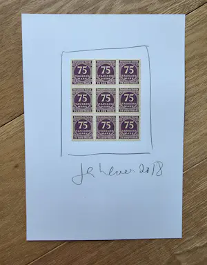Jan Henderikse - Museum Labels - 8 Unieke gesigneerde werken - 2018 - 21 x 15 cm per stuk kopen? Bied vanaf 450!