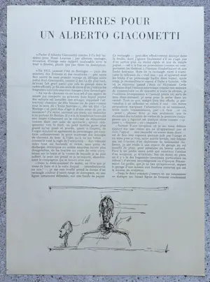 Alberto Giacometti - Plastiken im Studio Original-Lithographie 1951 WVZ Lust Nr. 93 kopen? Bied vanaf 80!
