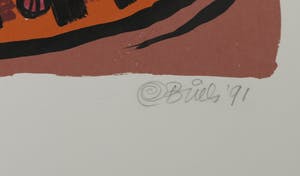 Clemens Briels - Zeefdruk, Antipodes II kopen? Bied vanaf 35!
