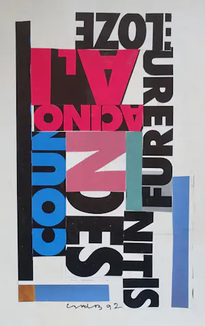 Siep van den Berg - # COLLAGE "LOZE" # gesigneerd, 1992, mint kopen? Bied vanaf 165!