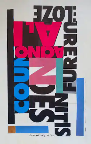 Siep van den Berg - # COLLAGE "LOZE" # gesigneerd, 1992, mint kopen? Bied vanaf 165!