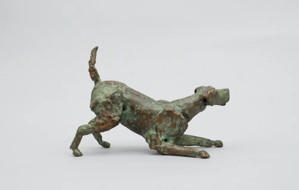 Jan Desmarets - brons: hond kopen? Bied vanaf 1500!