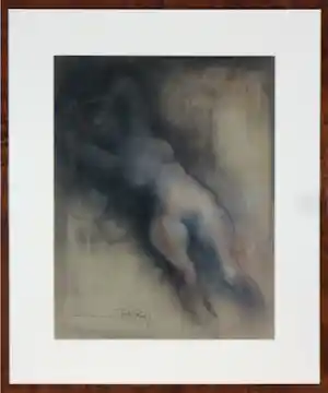 Clemens Pasch - Pastel en krijt, Naakt - Ingelijst kopen? Bied vanaf 70!