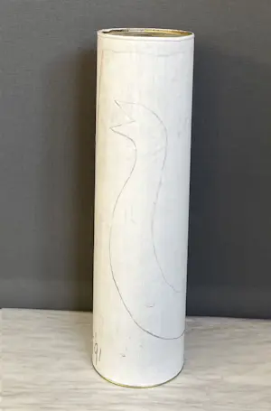 Klaas Gubbels - Handbeschilderde koker - object kopen? Bied vanaf 250!