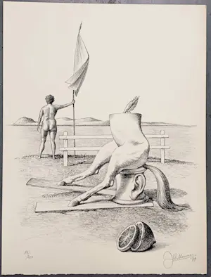 Joop Moesman - gesigneerde litho uit Petit 1 kopen? Bied vanaf 150!