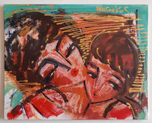 Hrasarkos - Fusie van de ziel – Acrylverf schilderij - gesigneerd kopen? Bied vanaf 190!