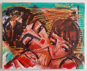 Hrasarkos - Fusie van de ziel – Acrylverf schilderij - gesigneerd kopen? Bied vanaf 190!