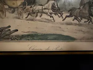 Victor Adam - Triptiek van 3 x 19e-eeuwse Handgekleurde Lithografieën (Paardenkoetsen) kopen? Bied vanaf 240!