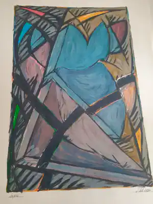 Jacques Poli - Litho, Composotion I verkocht voor € 35!