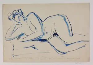 Janus Nuiten - Verschillende technieken, Lot van 38 schetsen van figuren kopen? Bied vanaf 60!