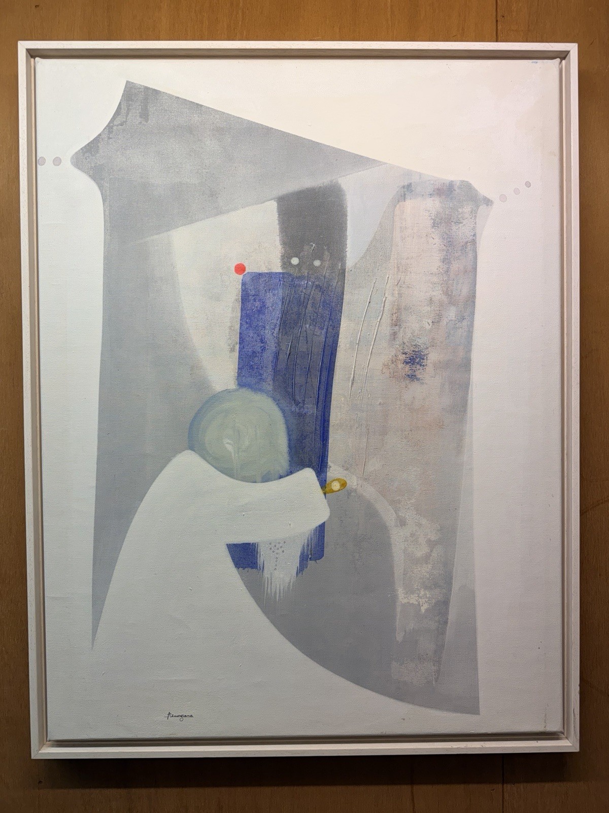 Achille Zoungrana - Abstract with red spot kopen? Bied vanaf 125!