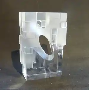Novy Bor - Han de Kluijver Glaskunstbeurs jaarobject verkocht voor € 50!