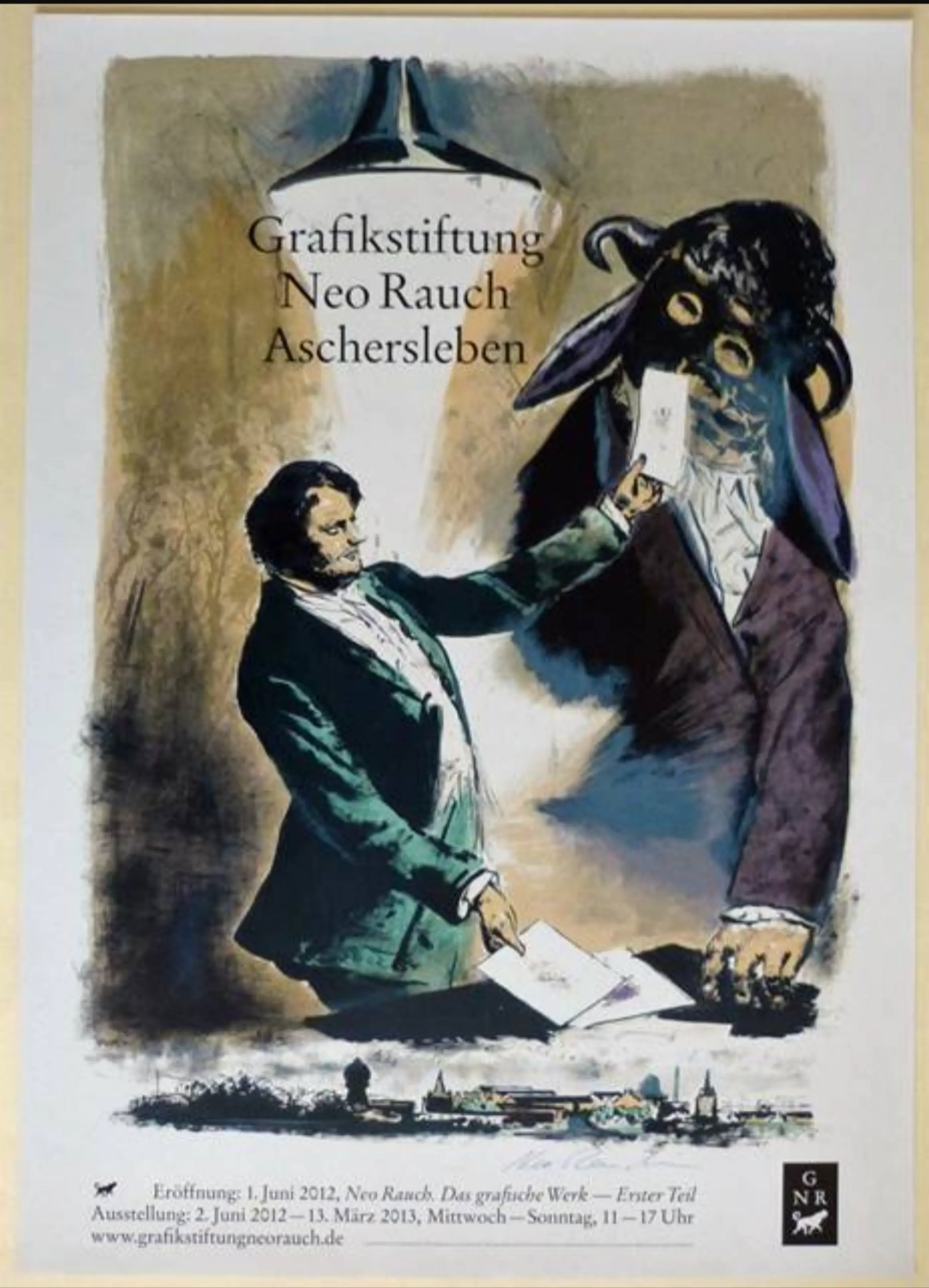 Neo Rauch - Offset, mit Gefälligkeitssignatur sold! View the