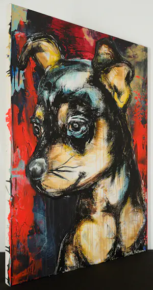 Daniel Maltzman - Chihuahua - XL Schilderij in Acryl - Rich & Famous Artist kopen? Bied vanaf 790!