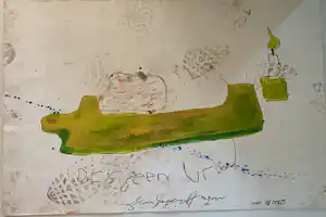 Espen Hagen - gemengde techniek - Dit is geen Brood kopen? Bied vanaf 100!