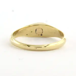 14k gouden ring met roos geslepen diamant tot. 0.15ct – G/H - SI kopen? Bied vanaf 310!