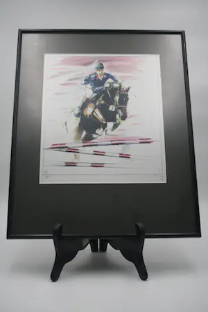 Niet of onleesbaar gesigneerd - Gelimiteerd Aquarel Sport Spring Paard kopen? Bied vanaf 1!