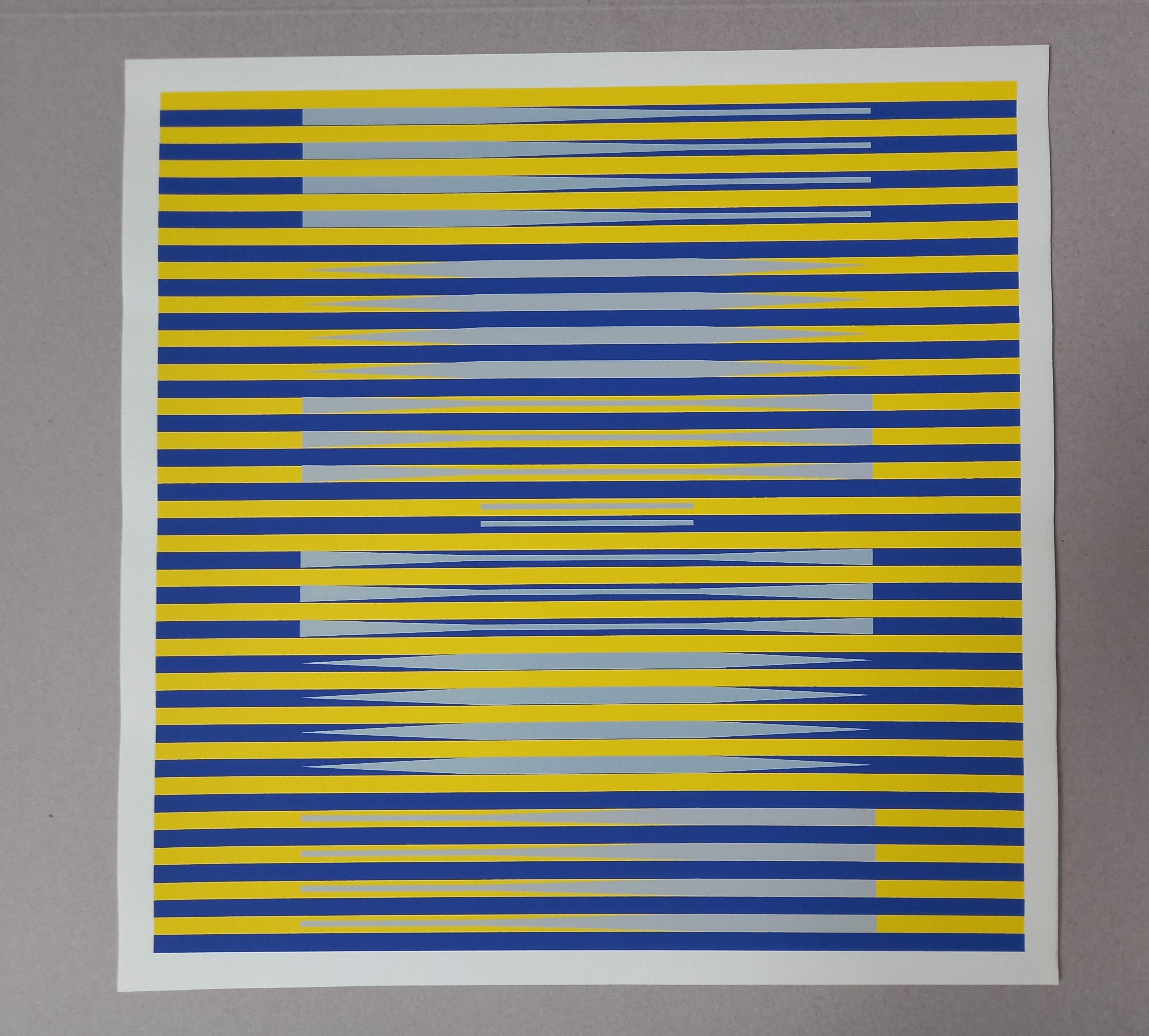 Ulrich Otto - Ohne Titel - Op Art - Farbstarker Siebdruck Edition Domberger 1974 kopen? Bied vanaf 80!