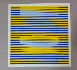 Ulrich Otto - Ohne Titel - Op Art - Farbstarker Siebdruck Edition Domberger 1974 kopen? Bied vanaf 80!