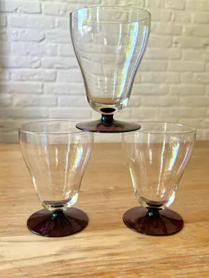 Willem Rozendaal - Set van 3 “Campanula” glazen, Kristalunie Maastricht door W.J.Rozendaal uit 1935 kopen? Bied vanaf 45!