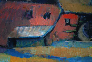 Pieter Briels - boerderij - 1962 - olieverfschilderij kopen? Bied vanaf 20!