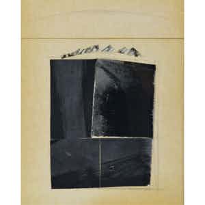 Lei Molin - collage/gemengde techniek uit 1979 verkocht voor € 180!