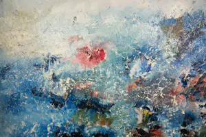 Angelos Tassopoulos - Olieverf op doek, Abstracte compositie - Zeer groot kopen? Bied vanaf 200!