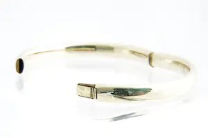 61- Zware en fraaie 14krt geel-gouden ovalen unisex "slaven" armband kopen? Bied vanaf 570!