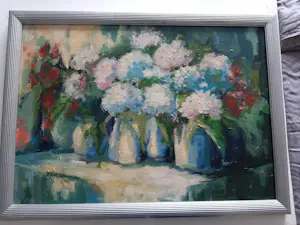 Bram Vegt - Olieverf op doek, vaas met bloemen uit 1996 kopen? Bied vanaf 70!