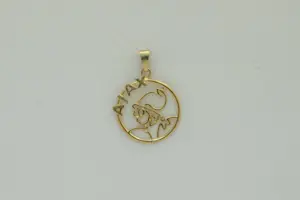 30 - Mooi gedetailleerde 14Karaats geel- gouden Ajax hanger - gekeurd kopen? Bied vanaf 75!