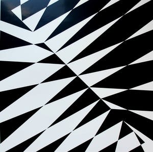 Peter Struycken - zeefdruk: geometrische compositie - 1966 kopen? Bied vanaf 249!