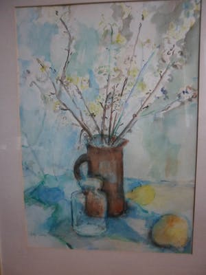 Hetty Giezen-Nieuwenhuys - Aquarel. Stilleven. kopen? Bied vanaf 40!