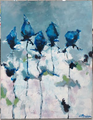 Carolina Paulussen - Acryl op doek, Rozen (Zeer groot) kopen? Bied vanaf 250!