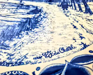 Chemkefa - Wandteller Keramik Delft Blauw Dekor Winterlandschaft nach F.J. du Chattel 70er kopen? Bied vanaf 20!