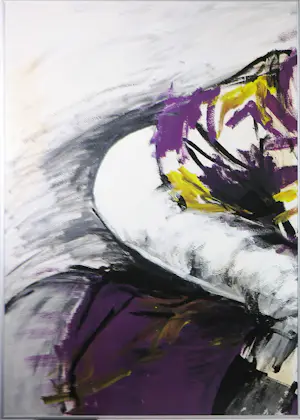 Anke Peddemors - Acryl op paneel, Tweeluik, Jockey rijder - Ingelijst kopen? Bied vanaf 50!