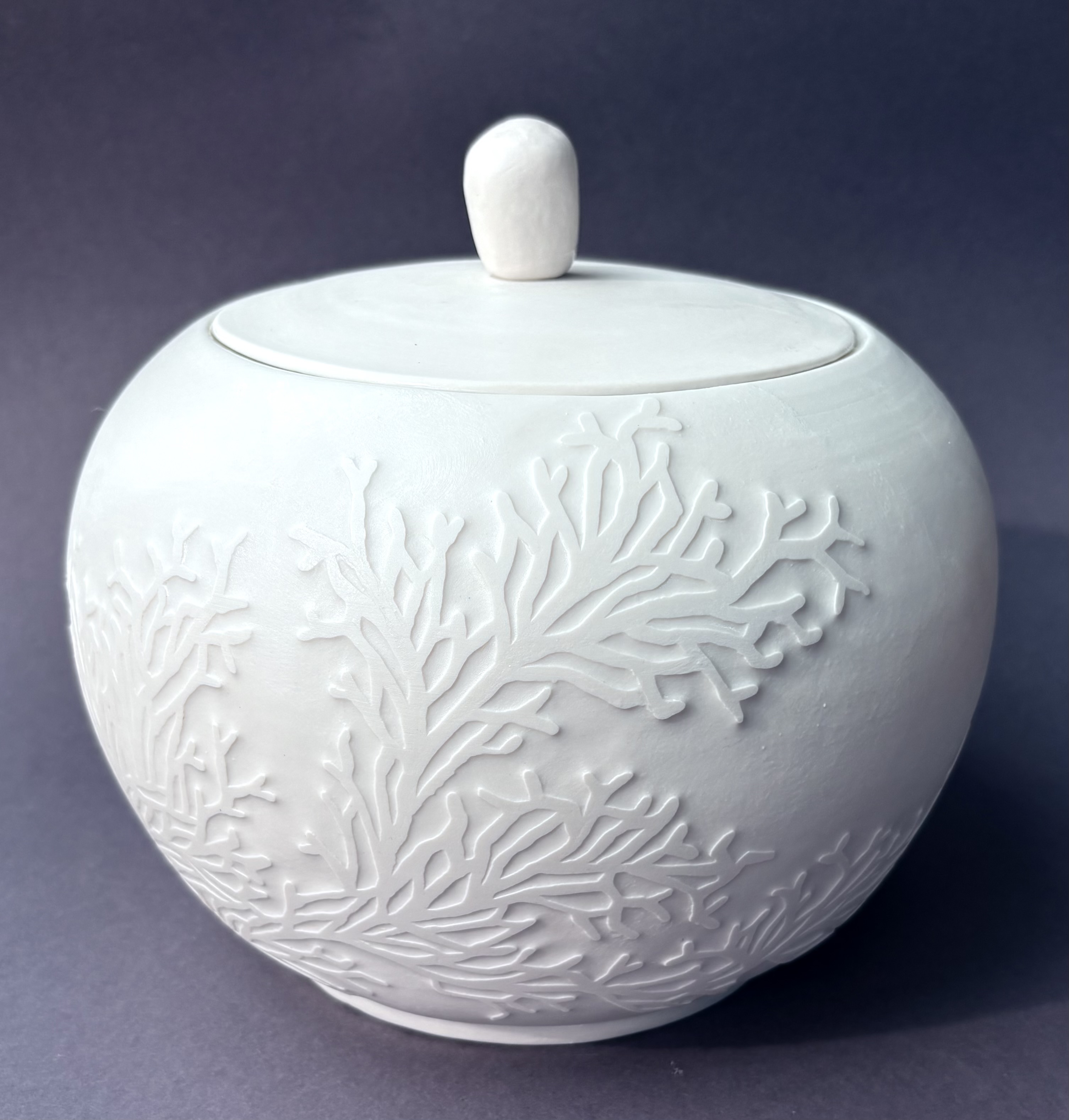 Pottery Basalt - Dekselpot Koraal kopen? Bied vanaf 50!