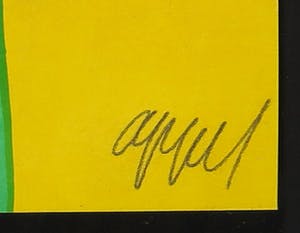 Karel Appel - Gesigneerde litho uit de uitgave Ariel 19 / Superpositions - Ingelijst kopen? Bied vanaf 1!