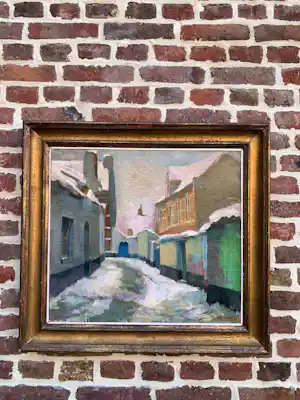 Jozef Tilleux - Stadsbeeld verkocht voor € 150!