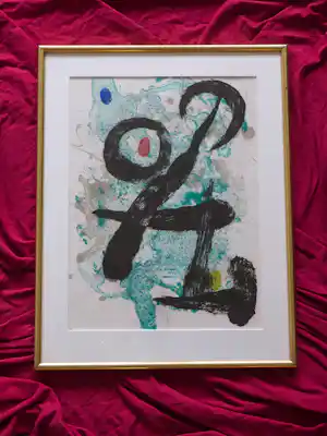 Joan Miro - Lithographie "Der Faun" aus 1963 verkocht voor € 130!