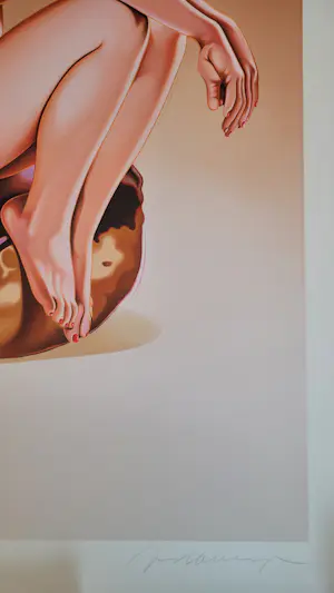 Mel Ramos - Dunkin Donuts (Cindy Crawford) - Zeer groot! kopen? Bied vanaf 2500!