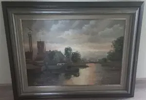 Willem Kroon - Landschap met water kopen? Bied vanaf 100!