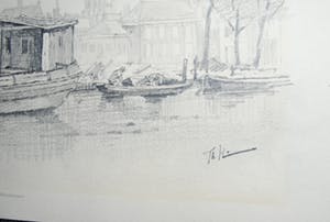 Theodor Koch - Coolsingel Rotterdam, voor de demping - potloodtekening kopen? Bied vanaf 40!