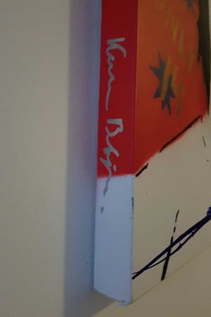 Niet of onleesbaar gesigneerd - Street Art gemengde techniek van Johan Cruyff met echtheidscertificaat. kopen? Bied vanaf 10!